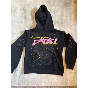 Sp5der Pnk Hoodie Black Small